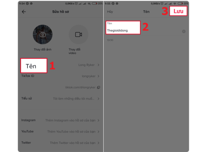 Cách đổi tên TikTok nhanh chóng