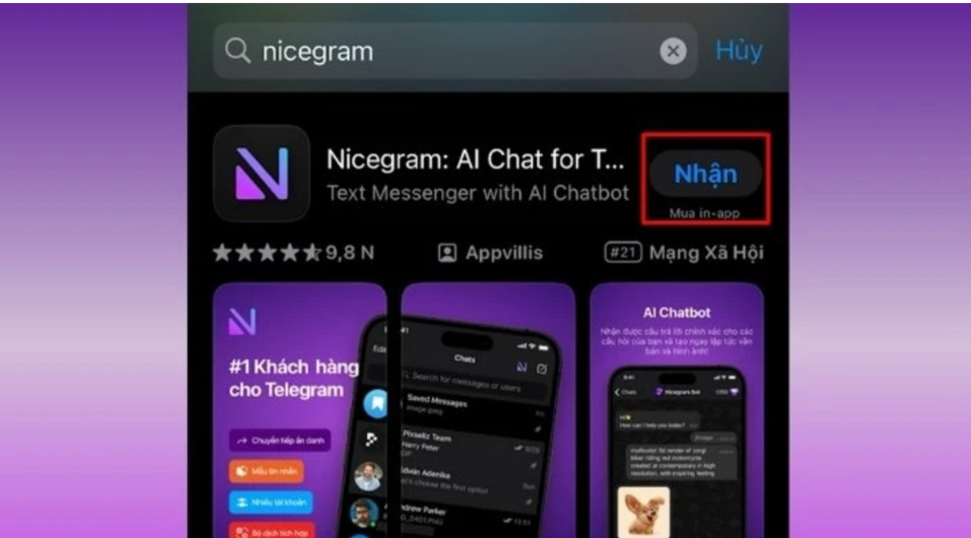 Cài đặt Nicegram trên iPhone